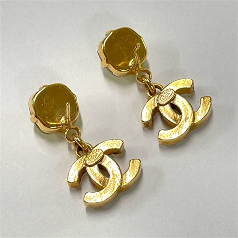 fake cc earrings|counterfeit channel earrings.